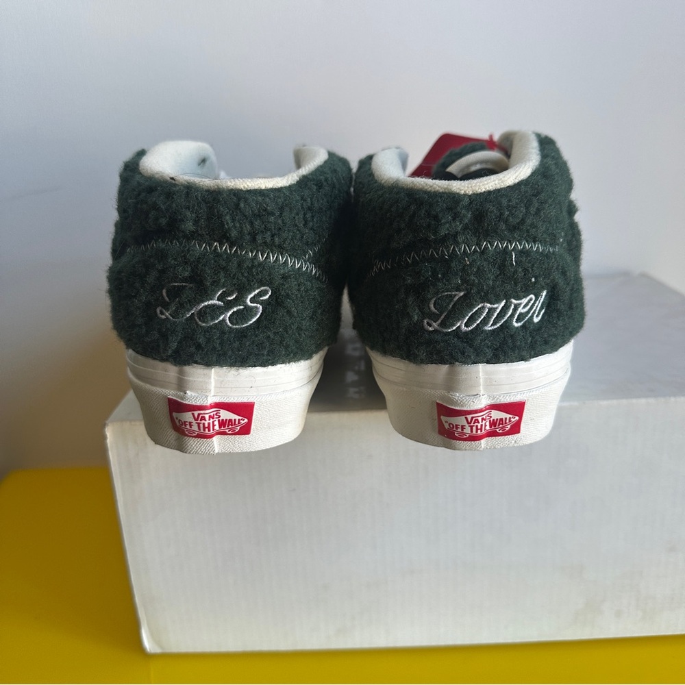 VANS Half Cab NYC Sandy Liang Green Fleece Sneakers